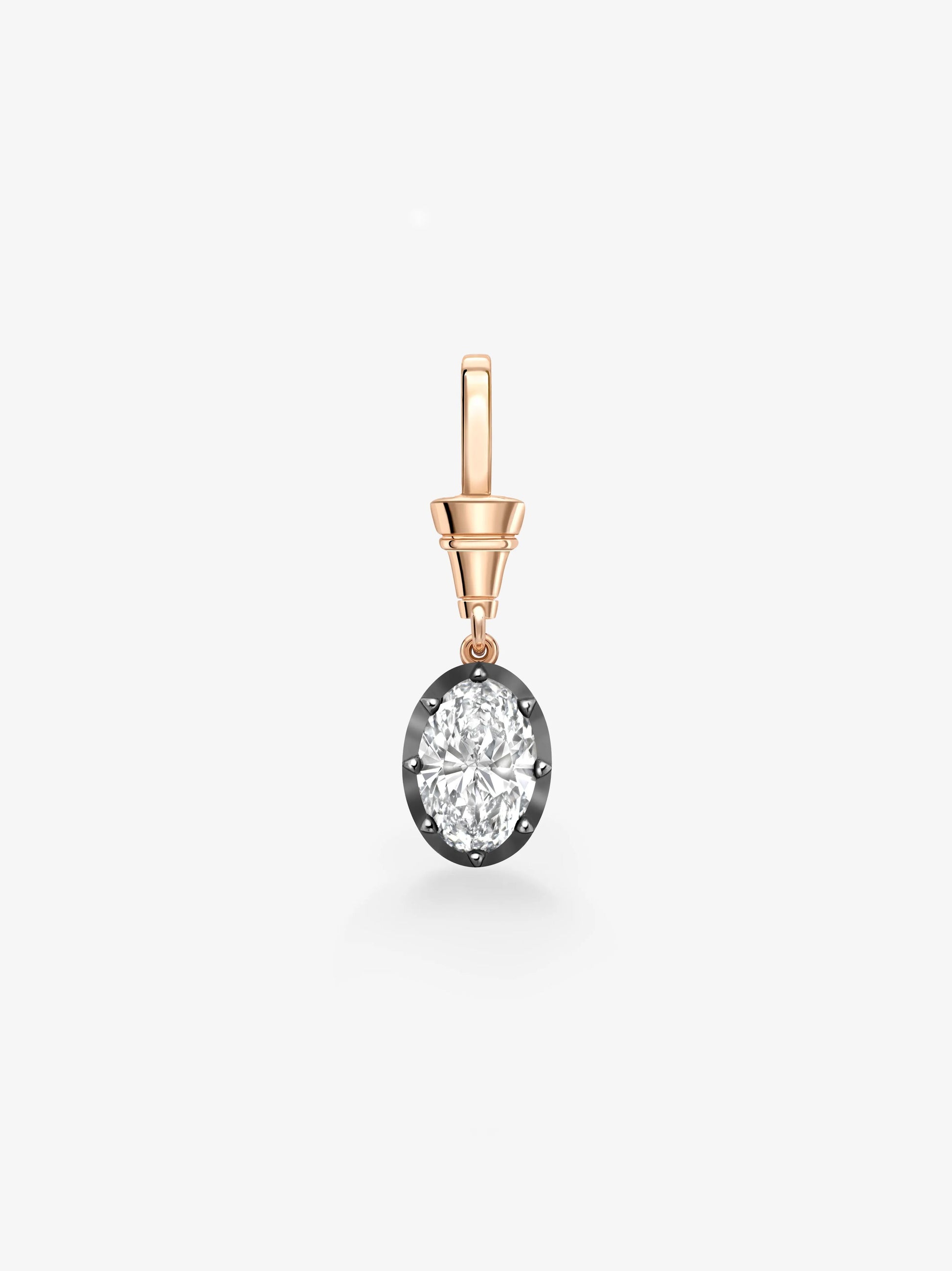 Ball n Chain 2.25ct Oval Diamond Pendant View 1