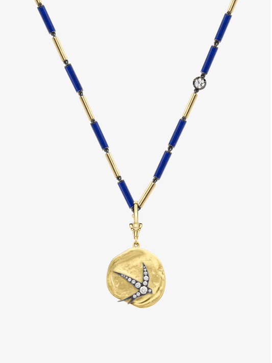 Medallions Swallows & Amazons Yellow Gold Pendant View 2