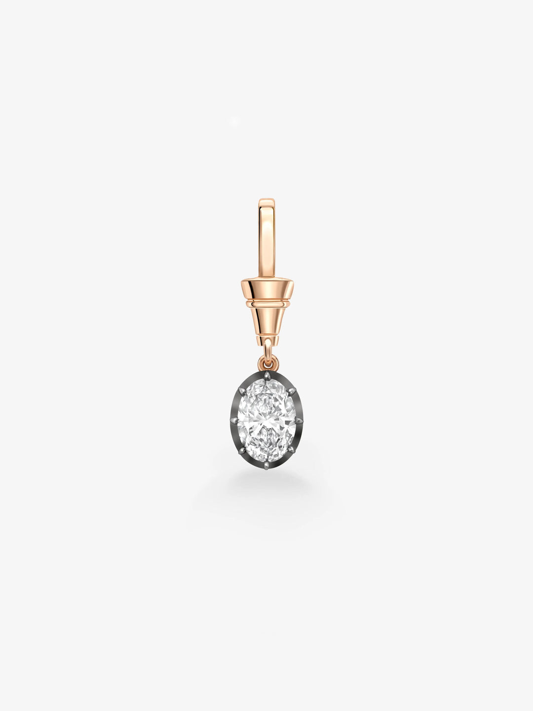 Ball n Chain 1.50ct Oval Diamond Pendant  View 1