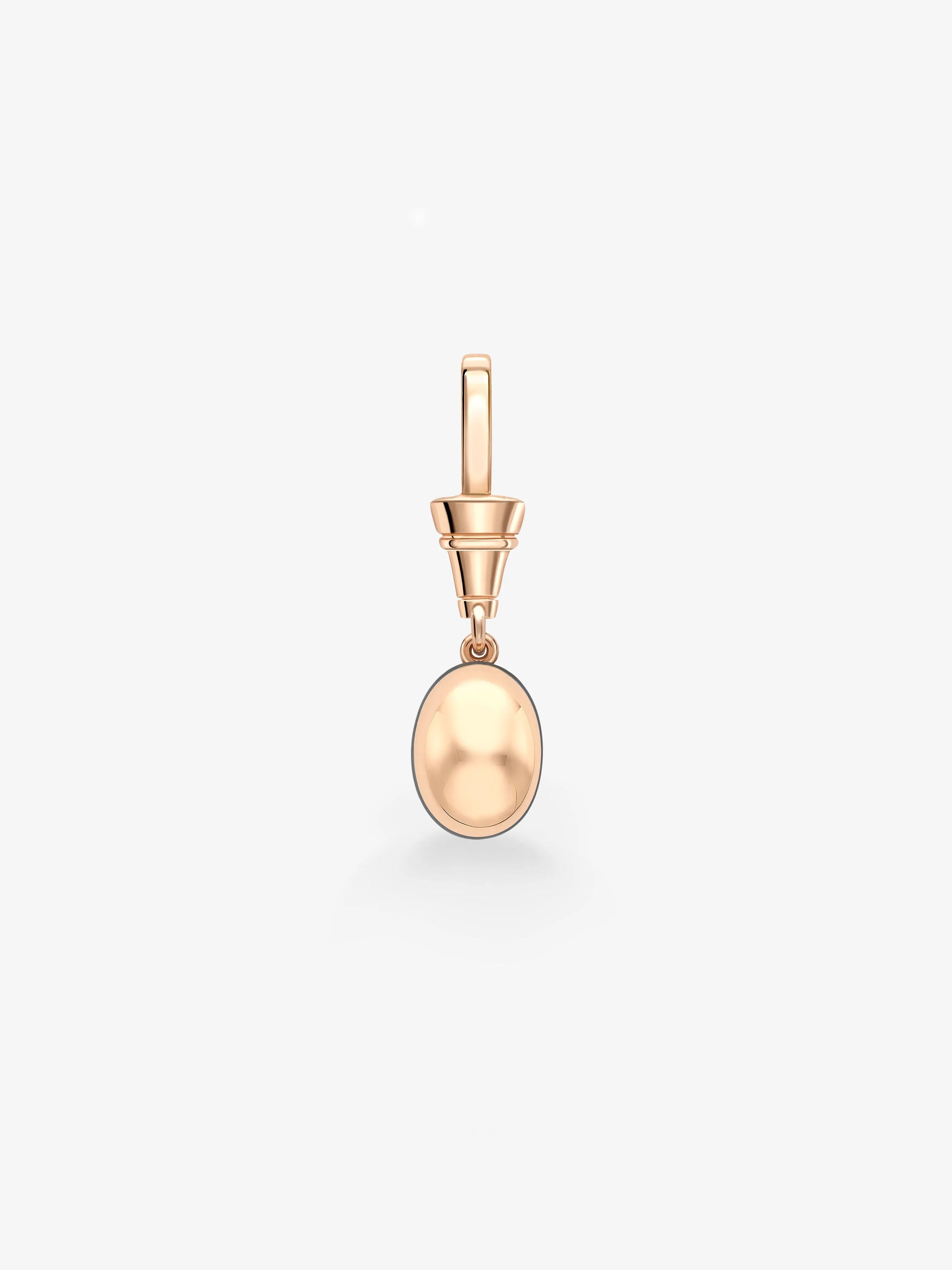 Ball n Chain 1.50ct Oval Diamond Pendant View 2