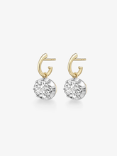 4.50ct East-West Oval Diamond Gypset Hoop Earrings