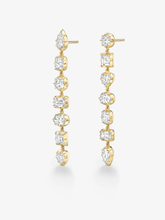 Diamond Cut-Down Drop Earrings