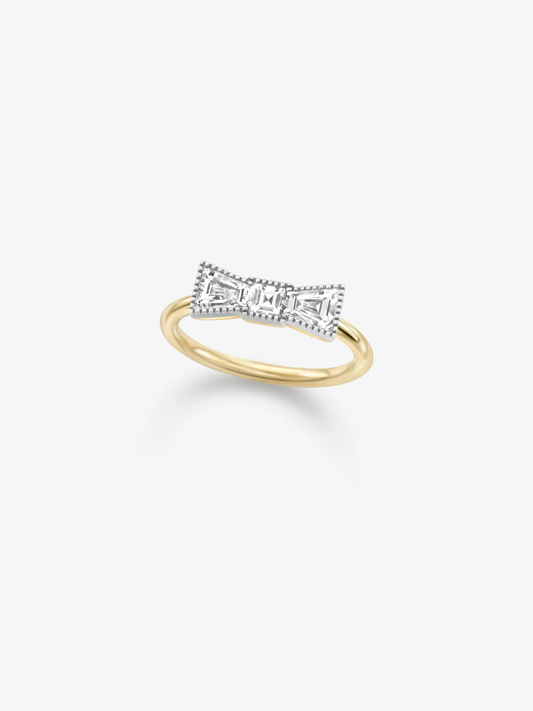 Bows Diamond & White Gold Ring View 2