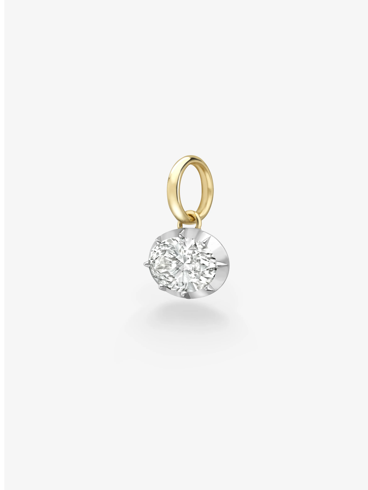 5.01ct Oval Diamond Torque Pendant View 2