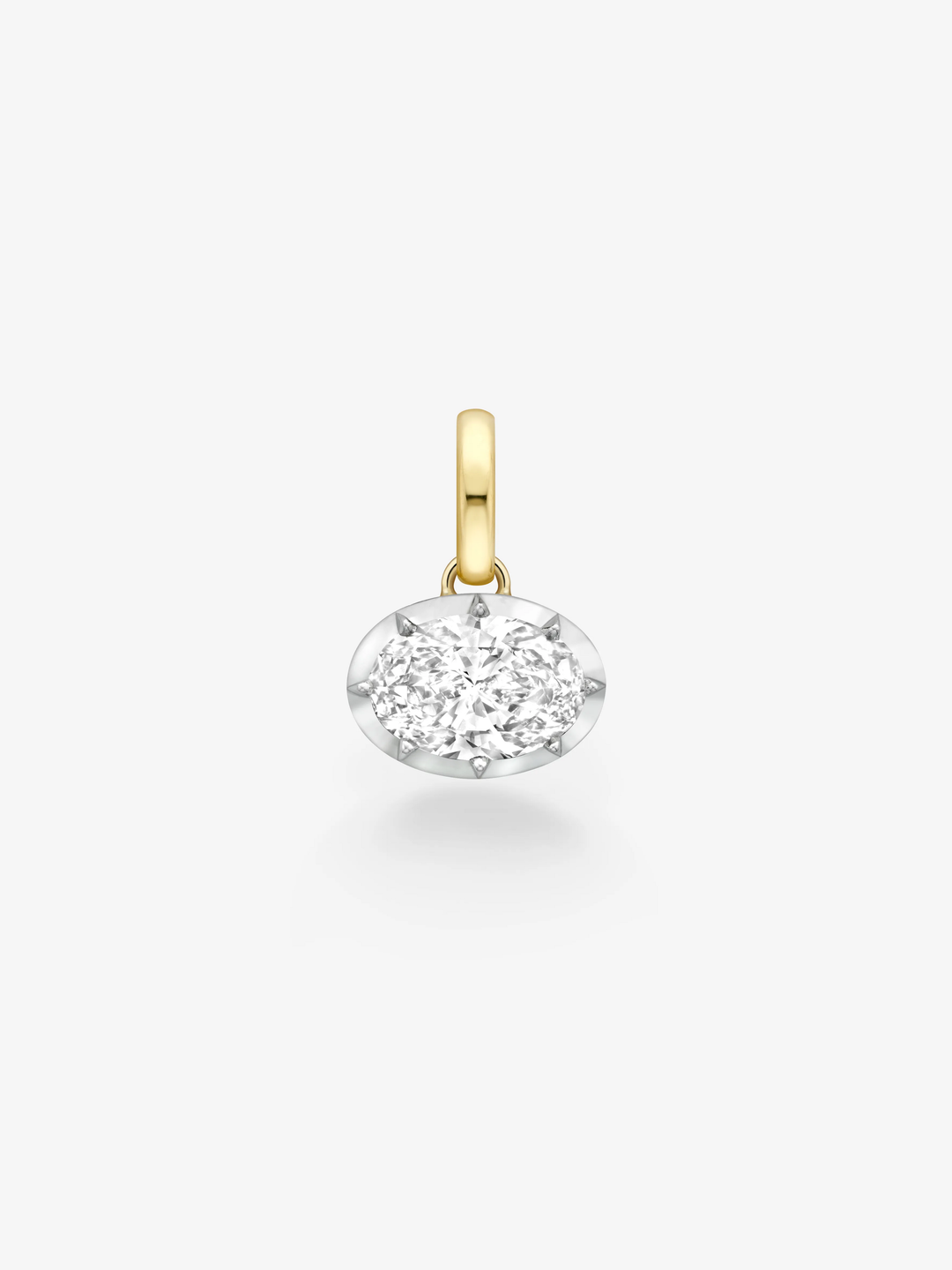 5.01ct Oval Diamond Torque Pendant  View 1