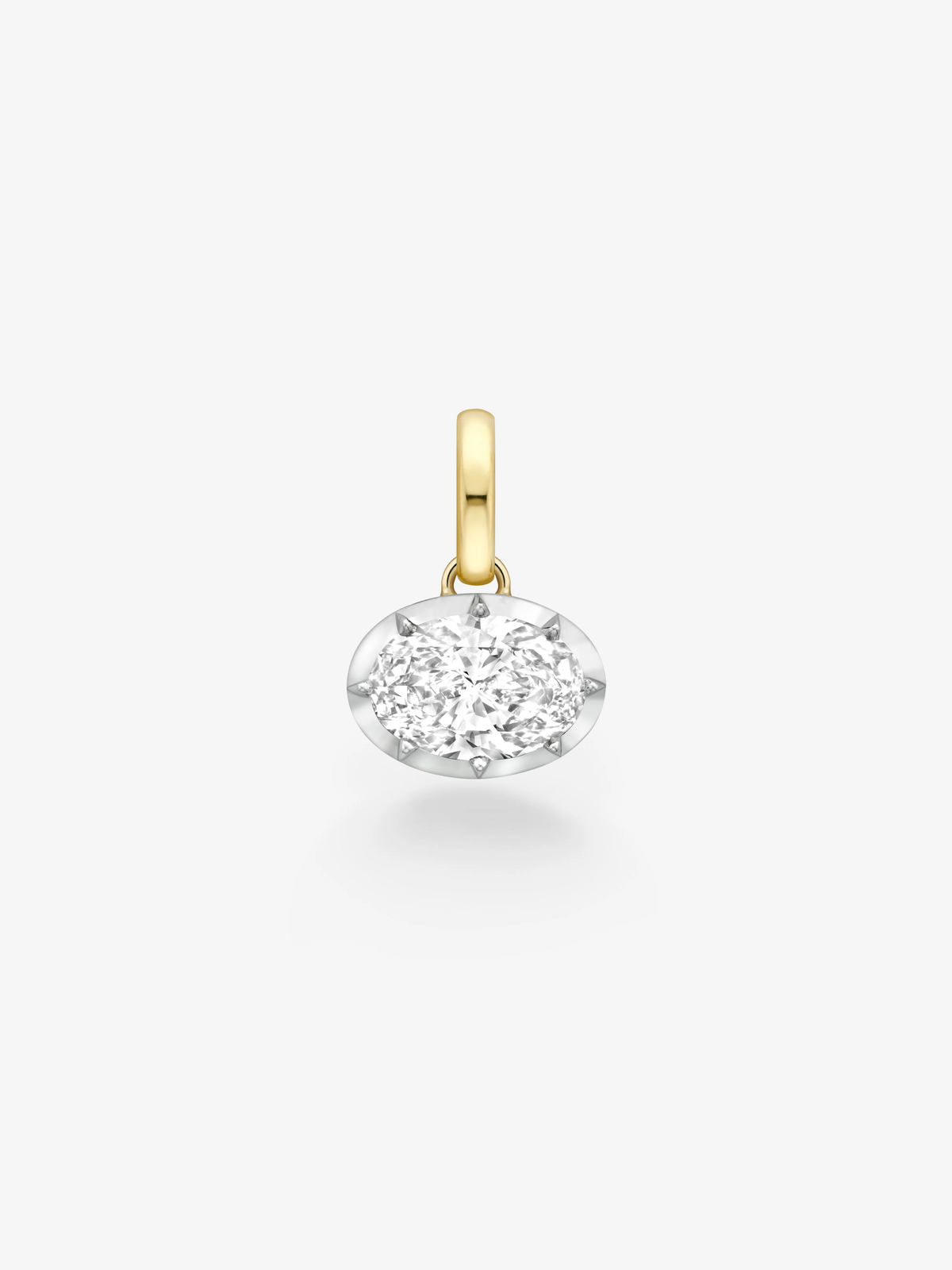 5.01ct Oval Diamond Torque Pendant View 1