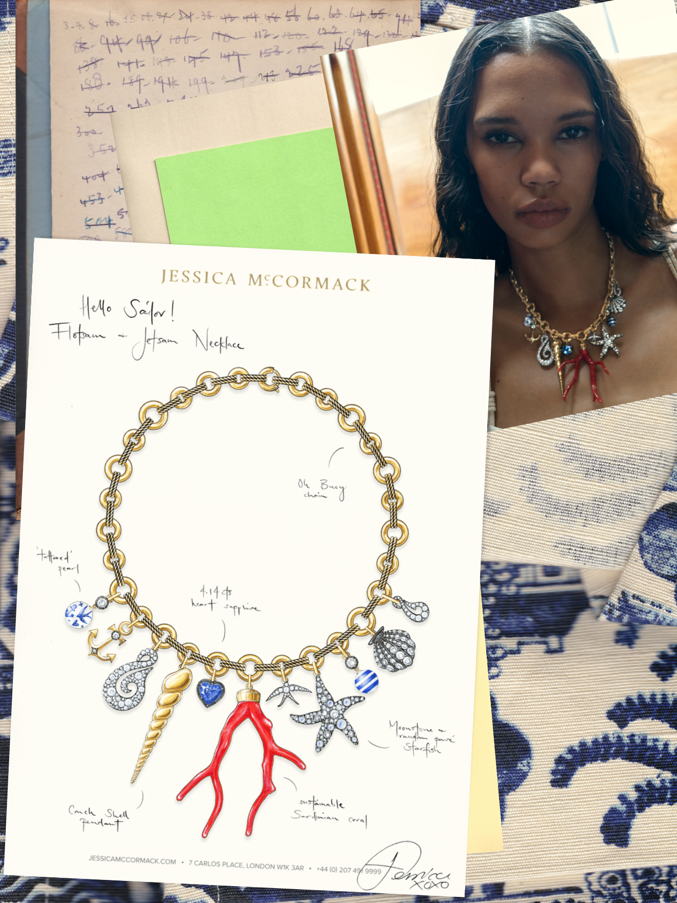 Flotsam Jetsam Necklace Sketch