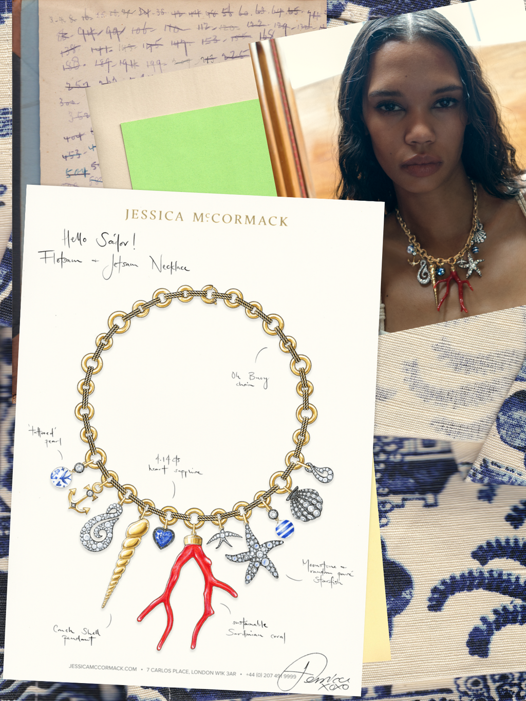 Flotsam Jetsam Necklace Sketch