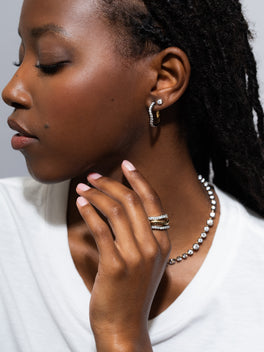 0.20ct Diamond and White Gold Single Stud Earring