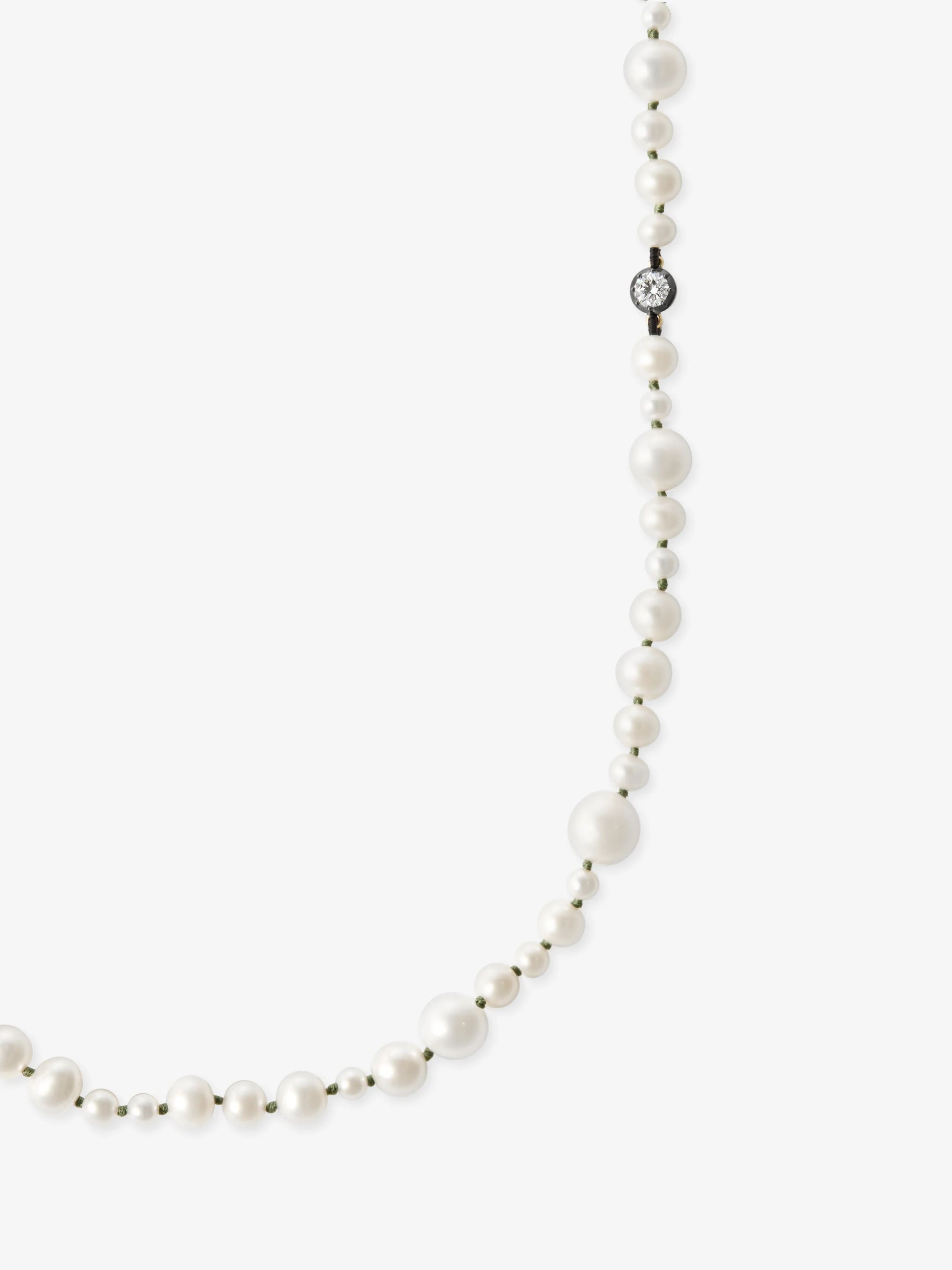 Beaches Pearl & 0.40ct Diamond 30" Necklace View 2