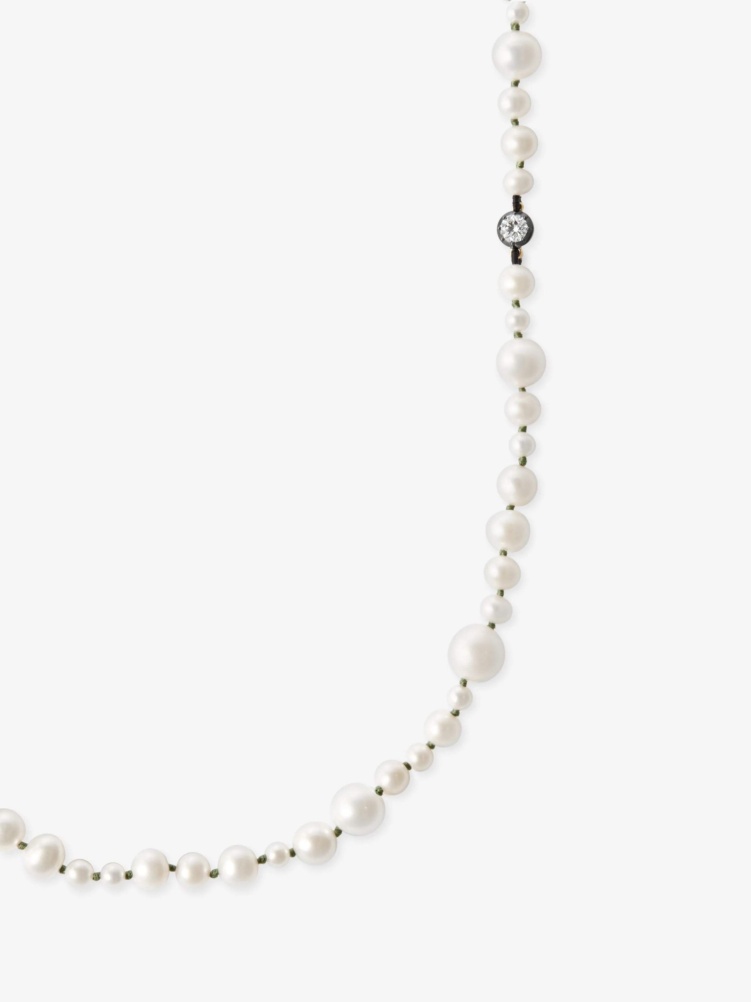 Beaches Pearl & 0.40ct Diamond 30" Necklace View 2
