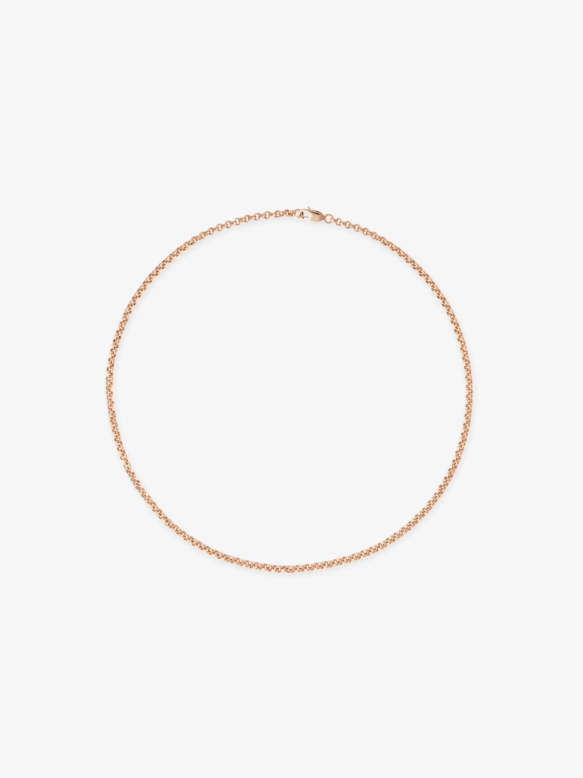 Signature Rose Gold 16" Belcher Chain View 1
