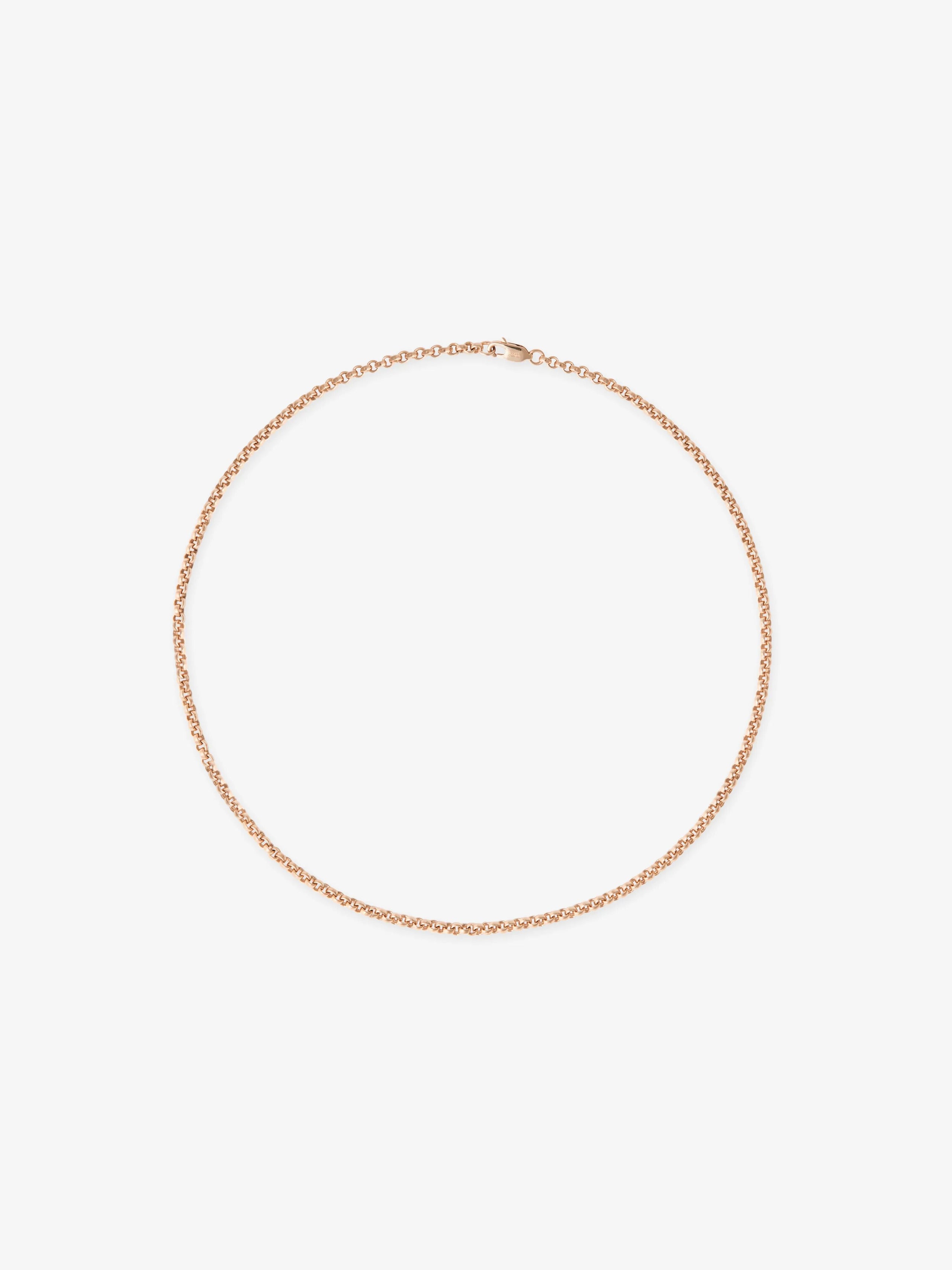 Signature Rose Gold 16" Belcher Chain View 1