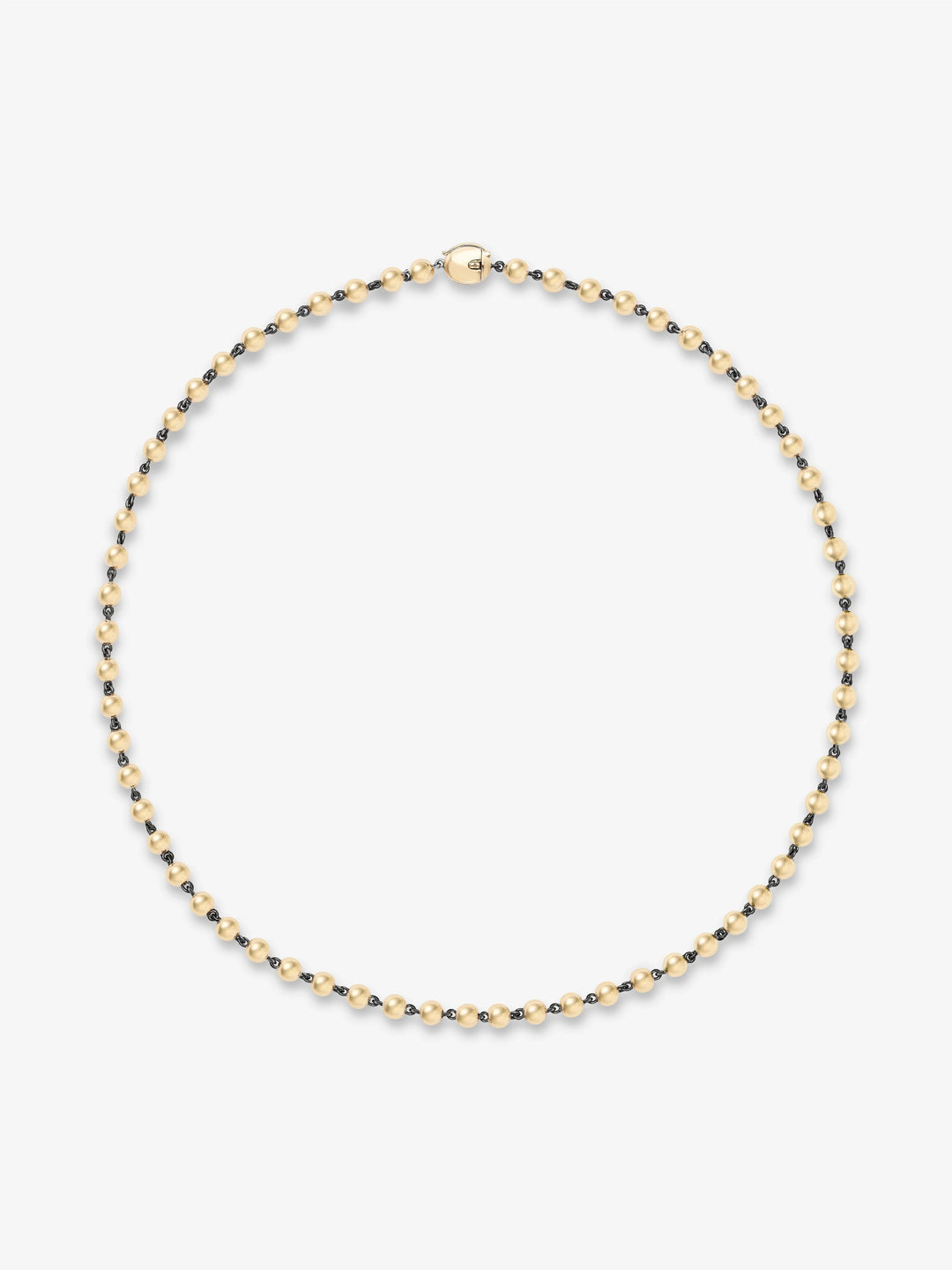 Ball n Chain Yellow Gold 18" Necklace  View 1