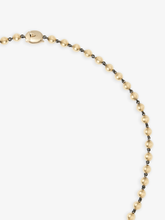 Ball n Chain Yellow Gold 18" Necklace View 2