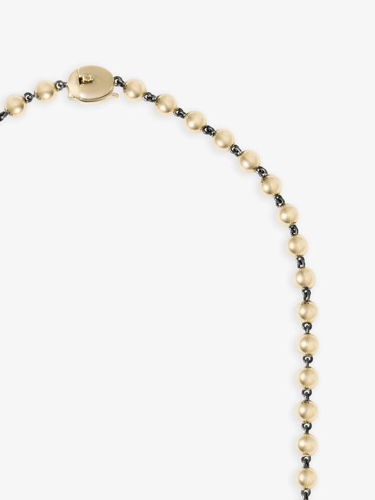 Ball n Chain Yellow Gold 36" Necklace View 4