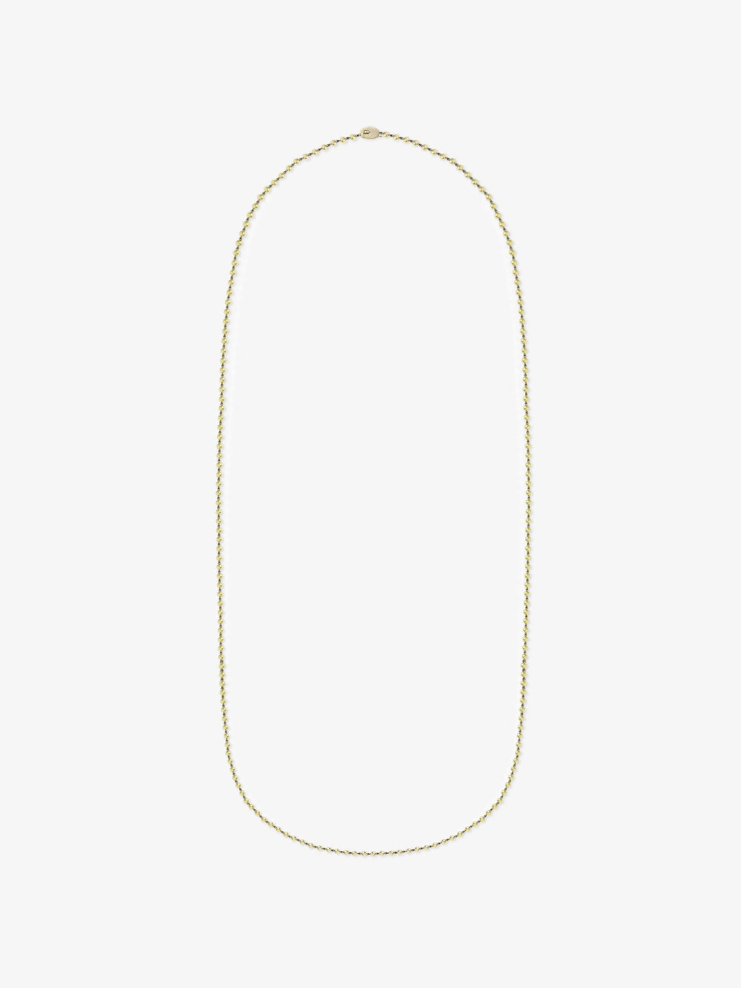 Micro Ball n Chain Yellow Gold 36" Necklace  View 1
