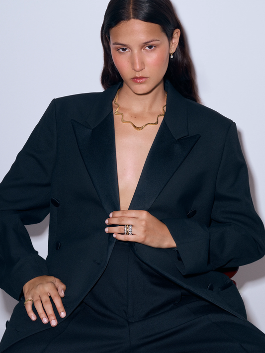 Carmela Gold Spaghetti Necklace View 3