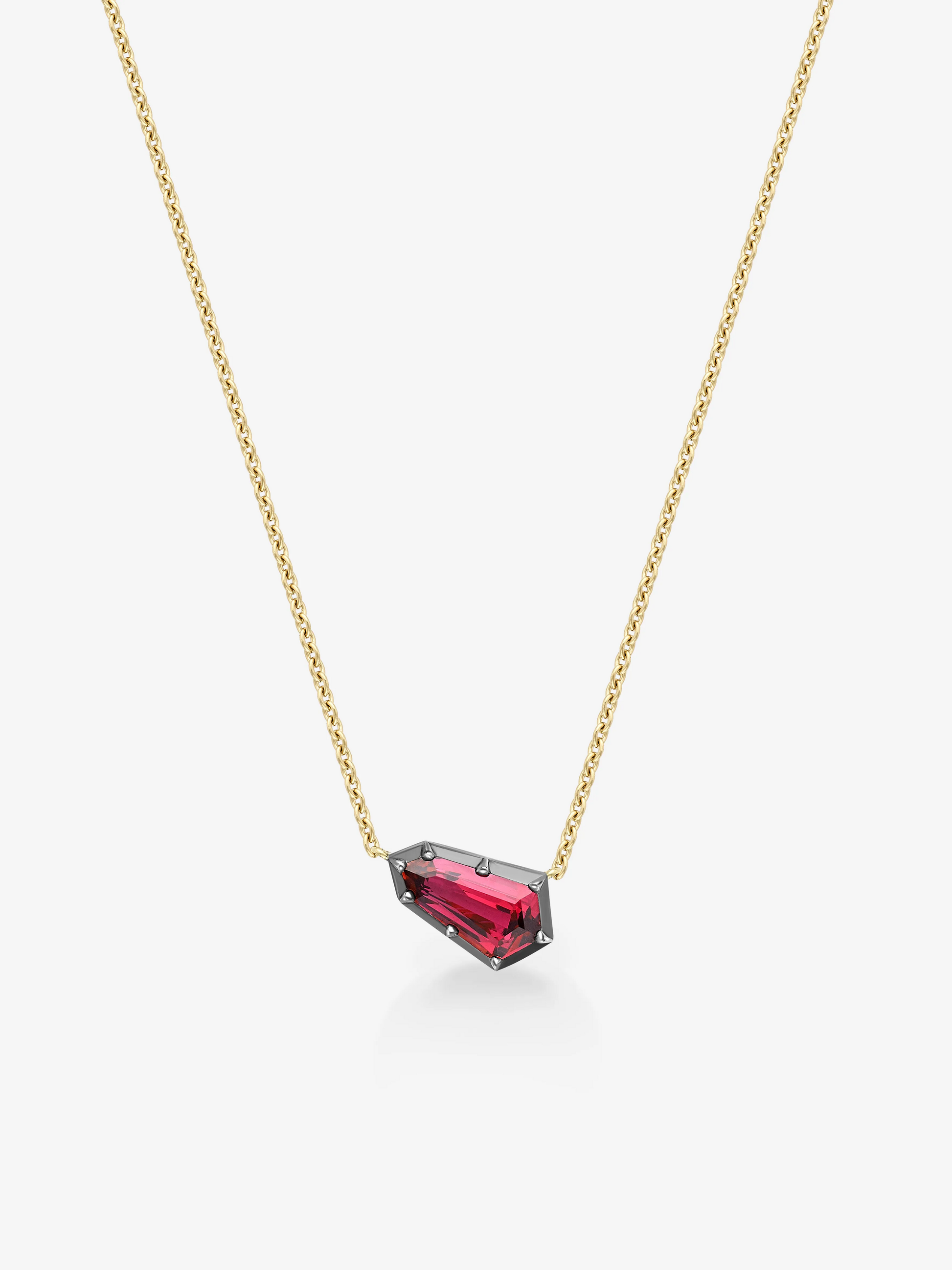 Georgian Cut-Down East-West Kite Ruby Pendant View 3