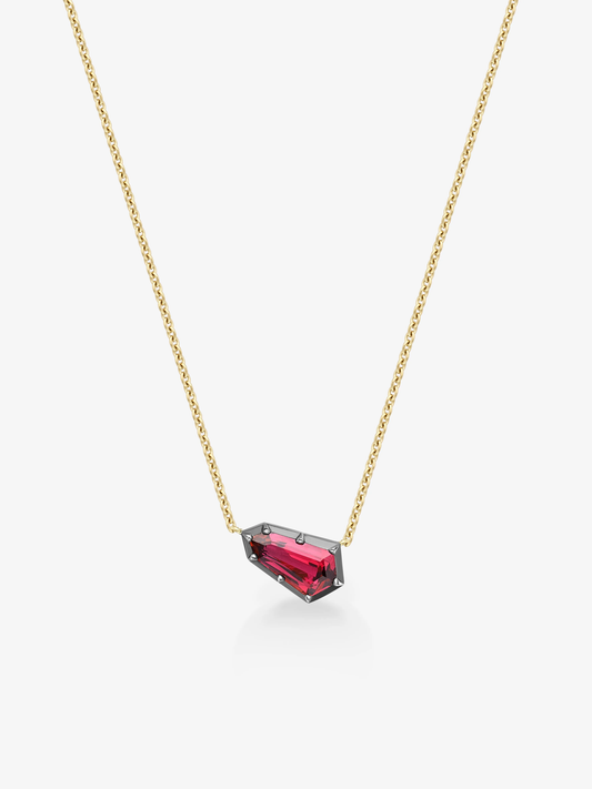 Georgian Cut-Down East-West Kite Ruby Pendant View 3