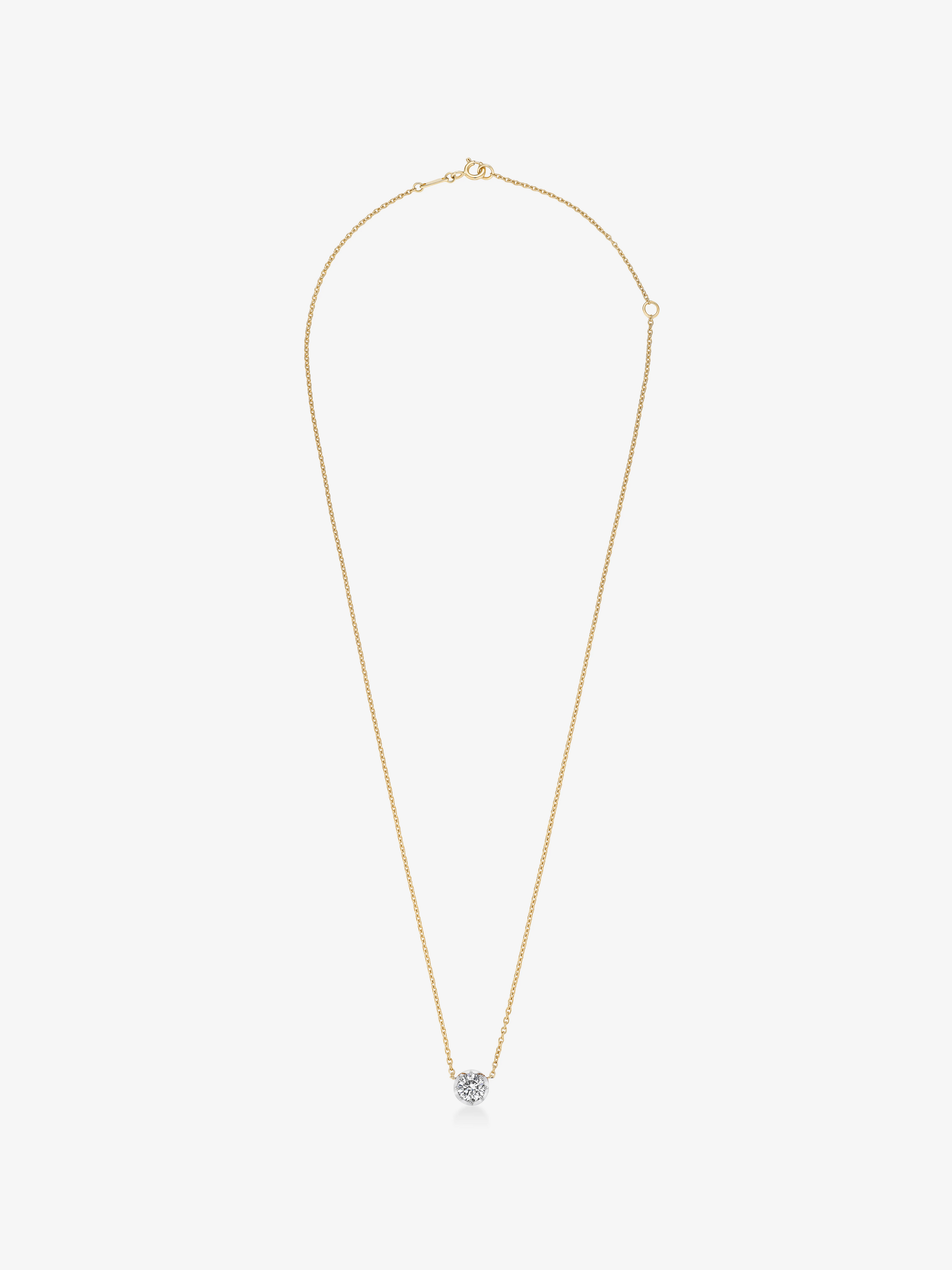 Georgian Cut-Down 0.50ct Diamond & White Gold Pendant View 1