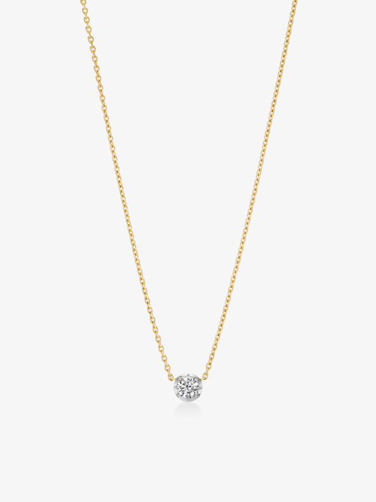 Georgian Cut-Down 0.50ct Diamond & White Gold Pendant View 3