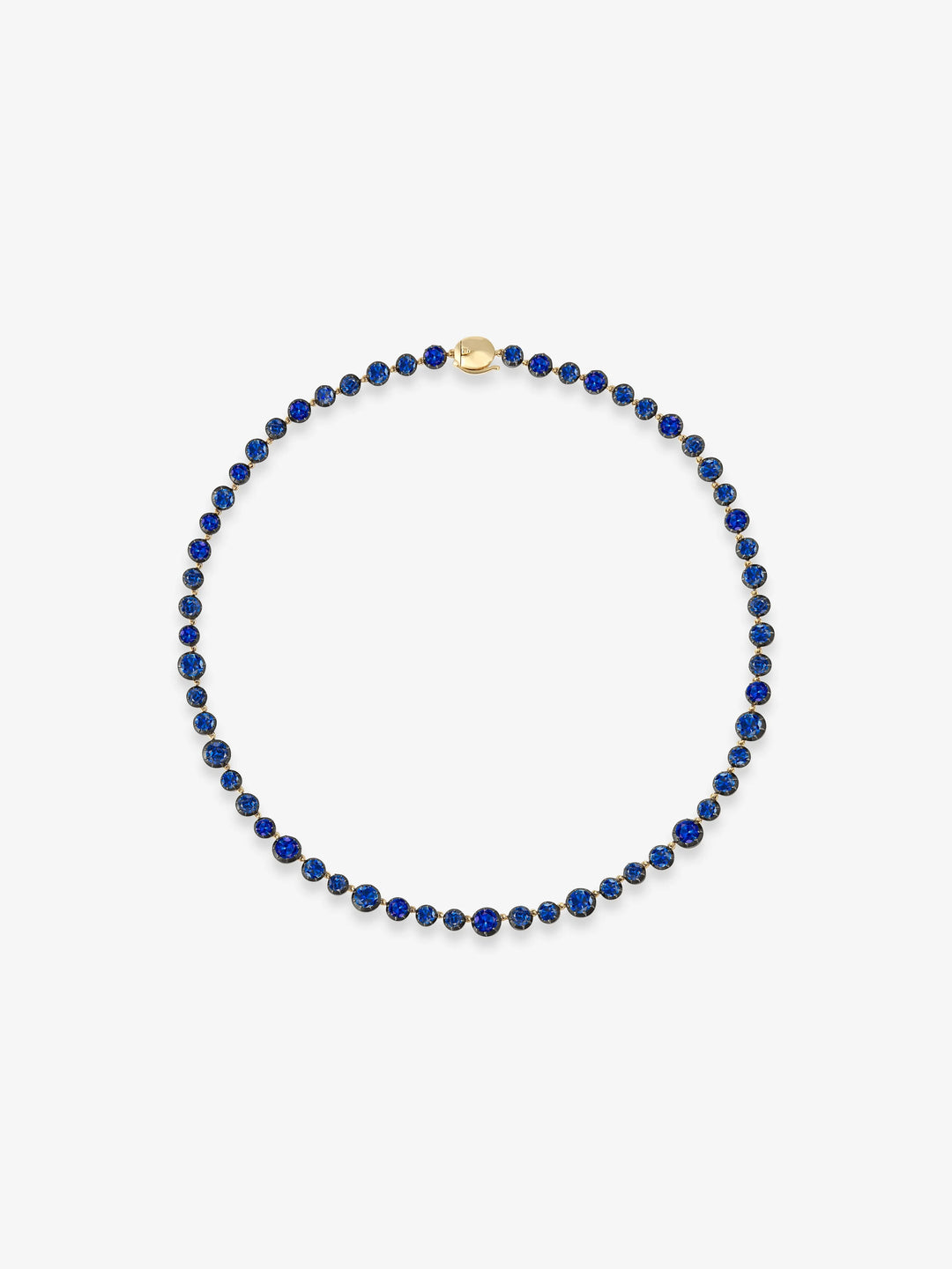 Fruit Salad Sapphire Button Back Necklace  View 1