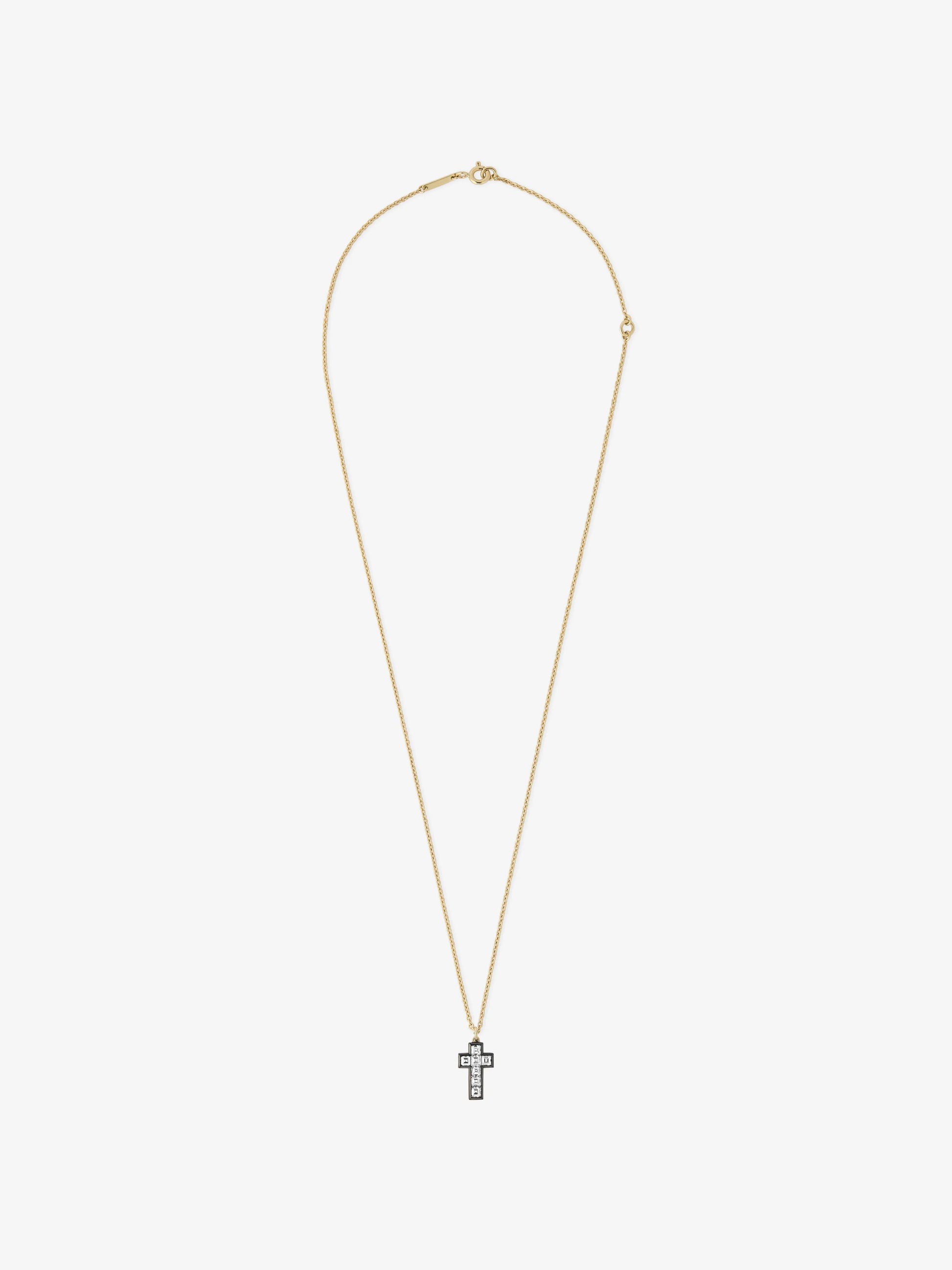 Lost Boys Mini Carré-Cut Diamond Cross Pendant View 1