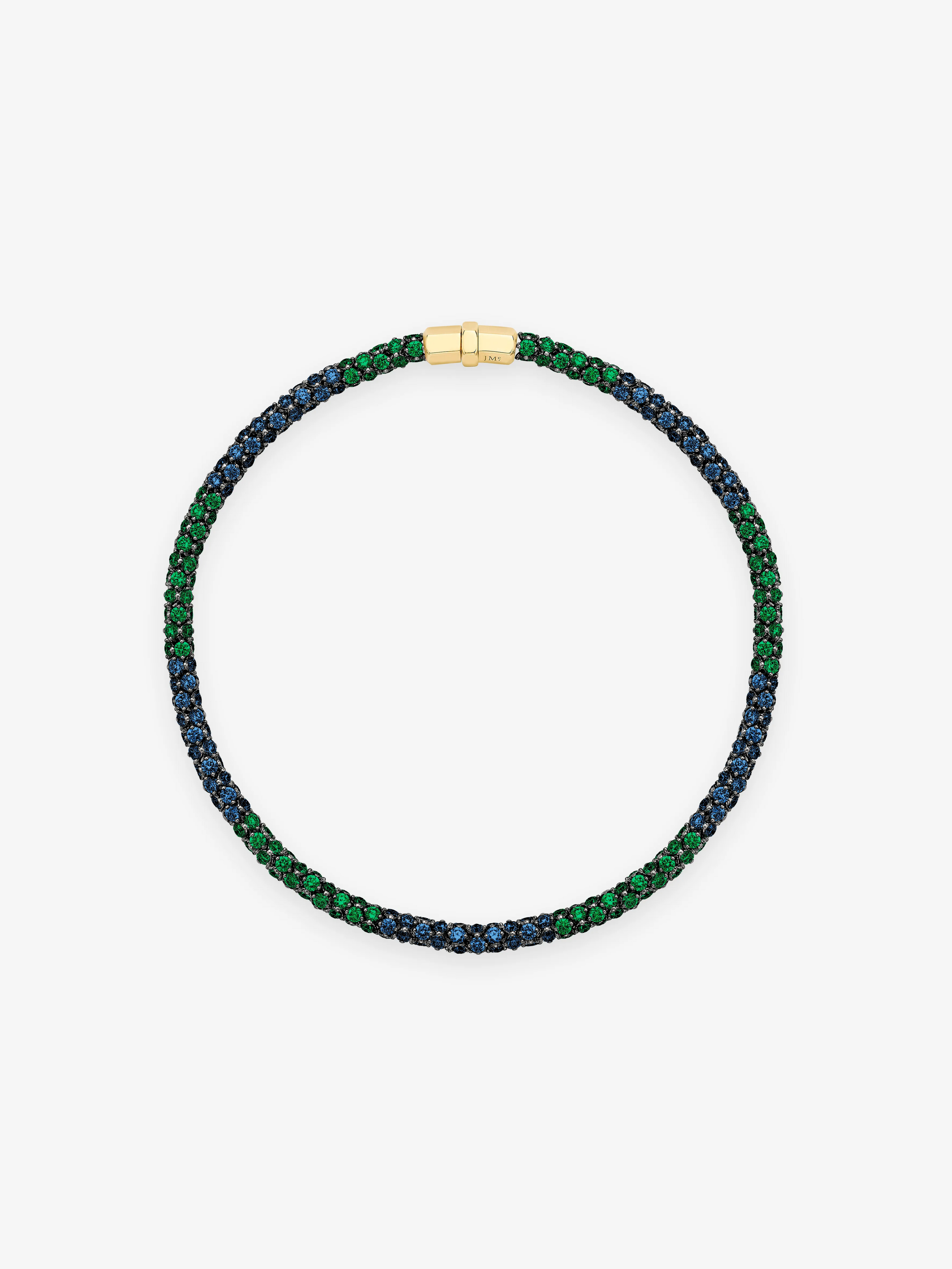 Tempest Emerald & Sapphire Necklace View 1