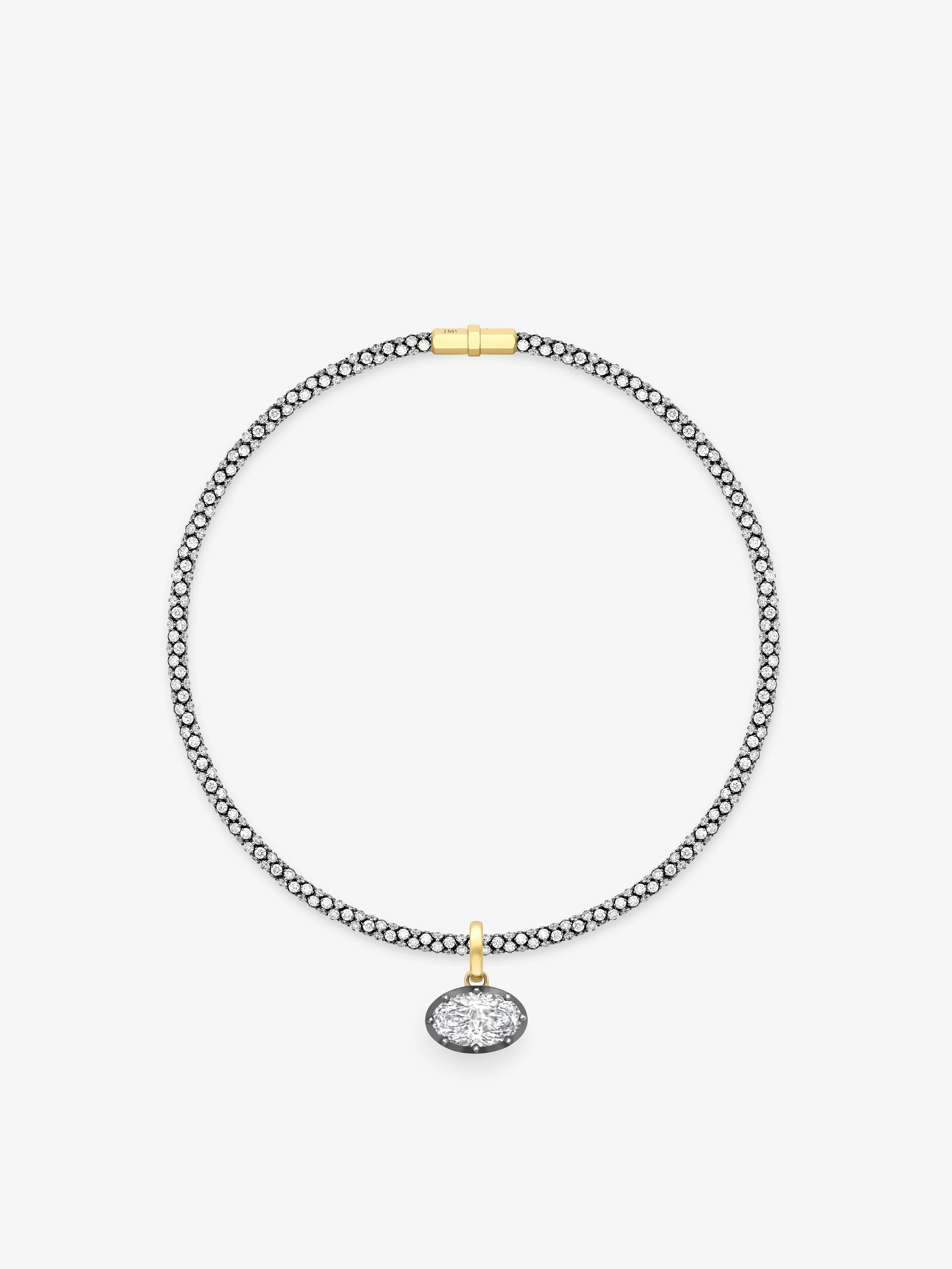 Tempest Narrow Diamond Necklace View 2