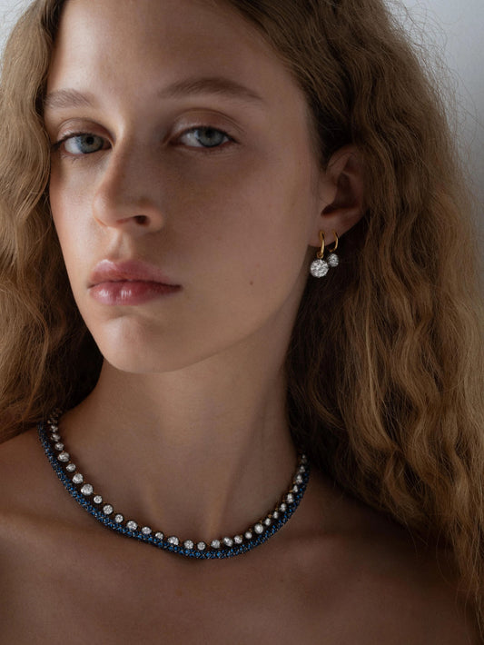 Tempest Narrow Sapphire Necklace View 3