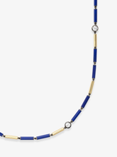 Medallions Long Guard Lapis & Diamond 30" Necklace