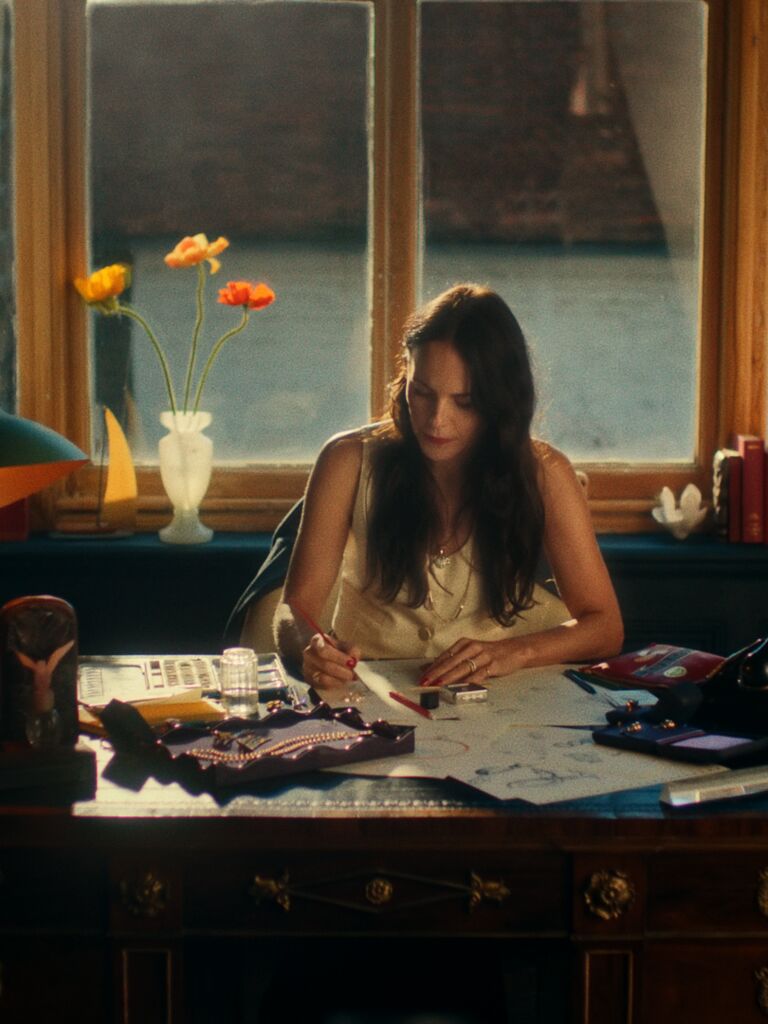 Still Image of Jessica McCormack Sketching 