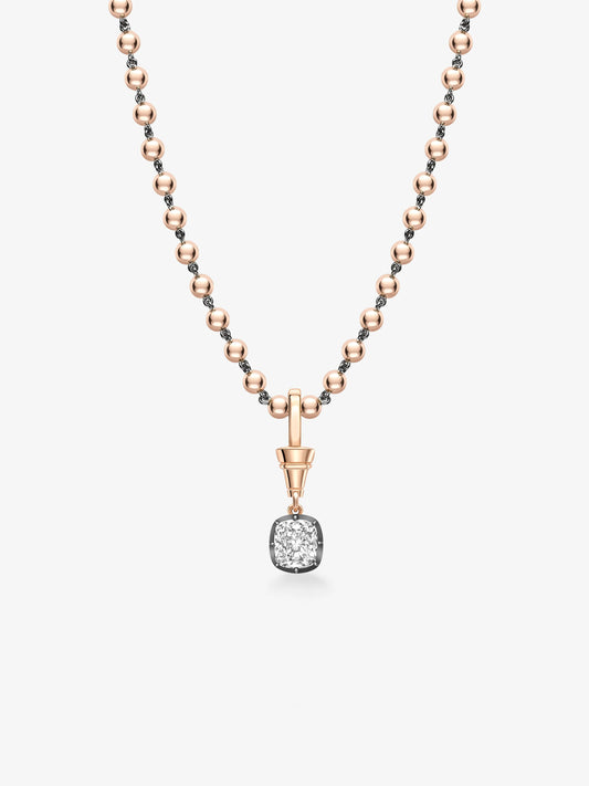 Ball n Chain 1.91ct Cushion Diamond Pendant View 2