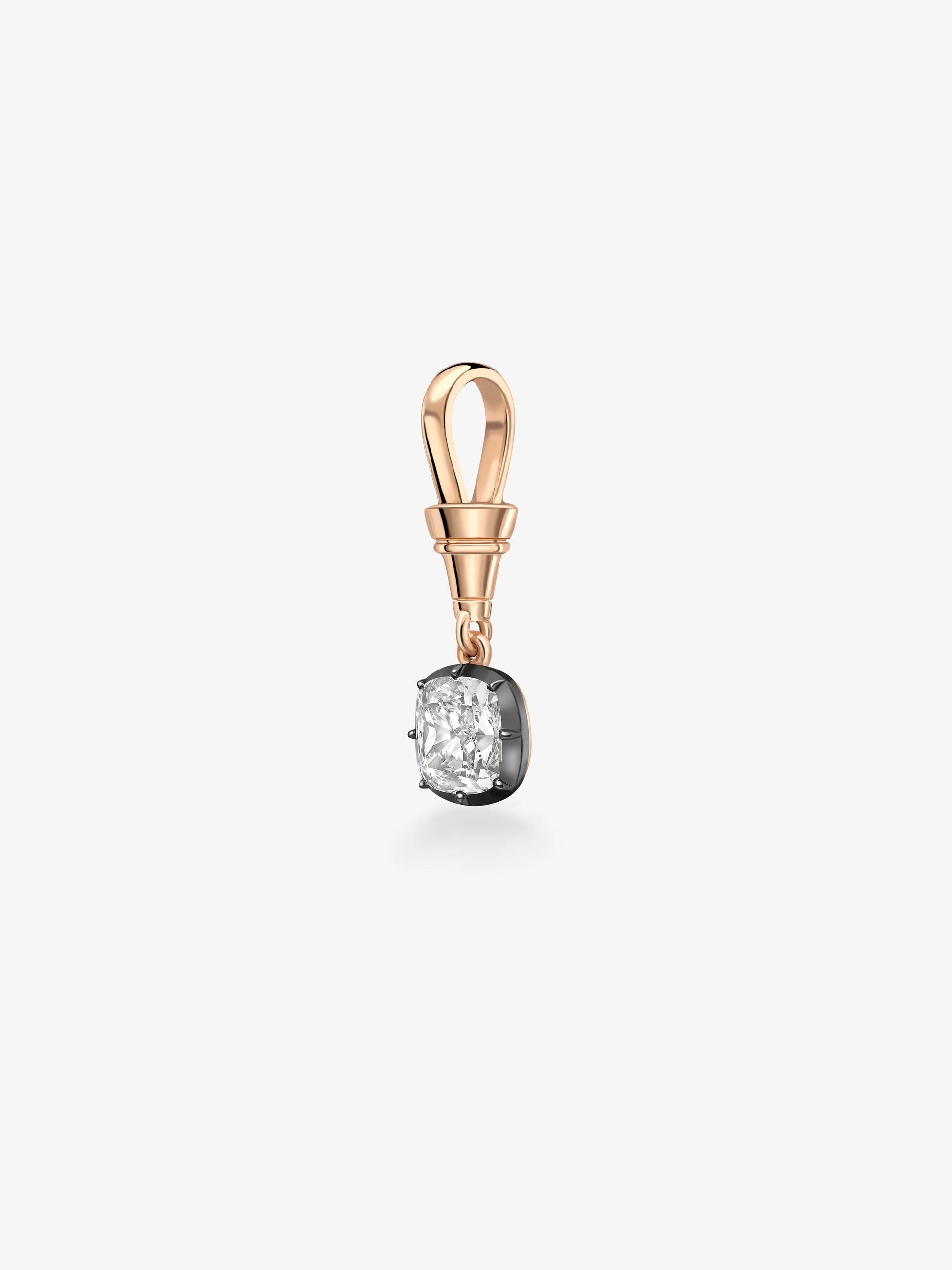 Ball n Chain 1.91ct Cushion Diamond Pendant View 5