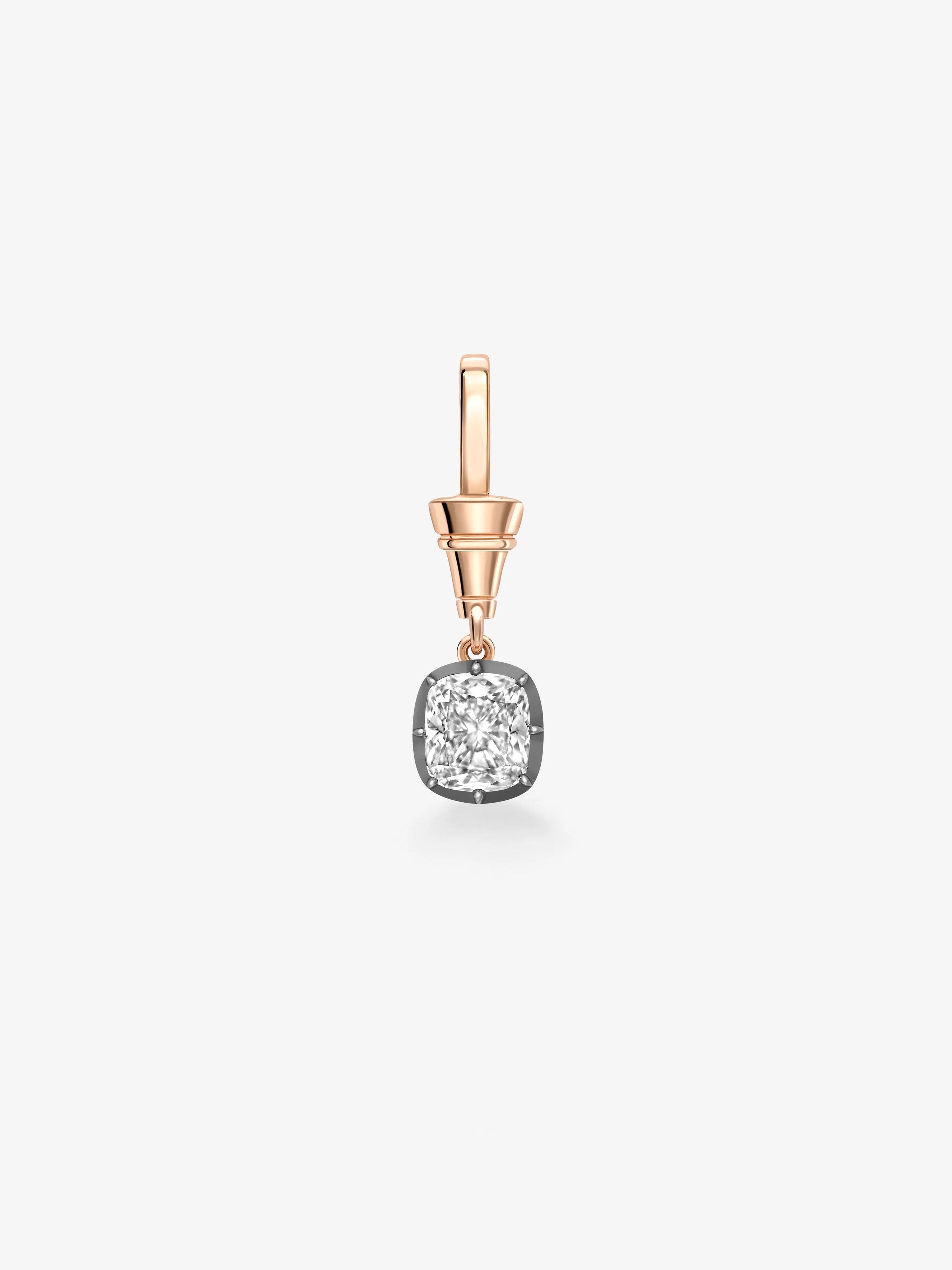 Ball n Chain 1.91ct Cushion Diamond Pendant View 1