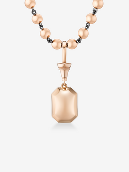 Ball n Chain 5.03ct Emerald Cut Diamond Pendant