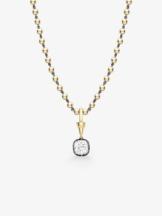 Ball n Chain 3.38ct Diamond Pendant View 3