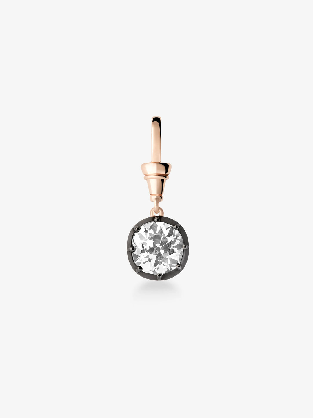 Ball n Chain 3.99ct Old Mine Cut Diamond Pendant  View 1