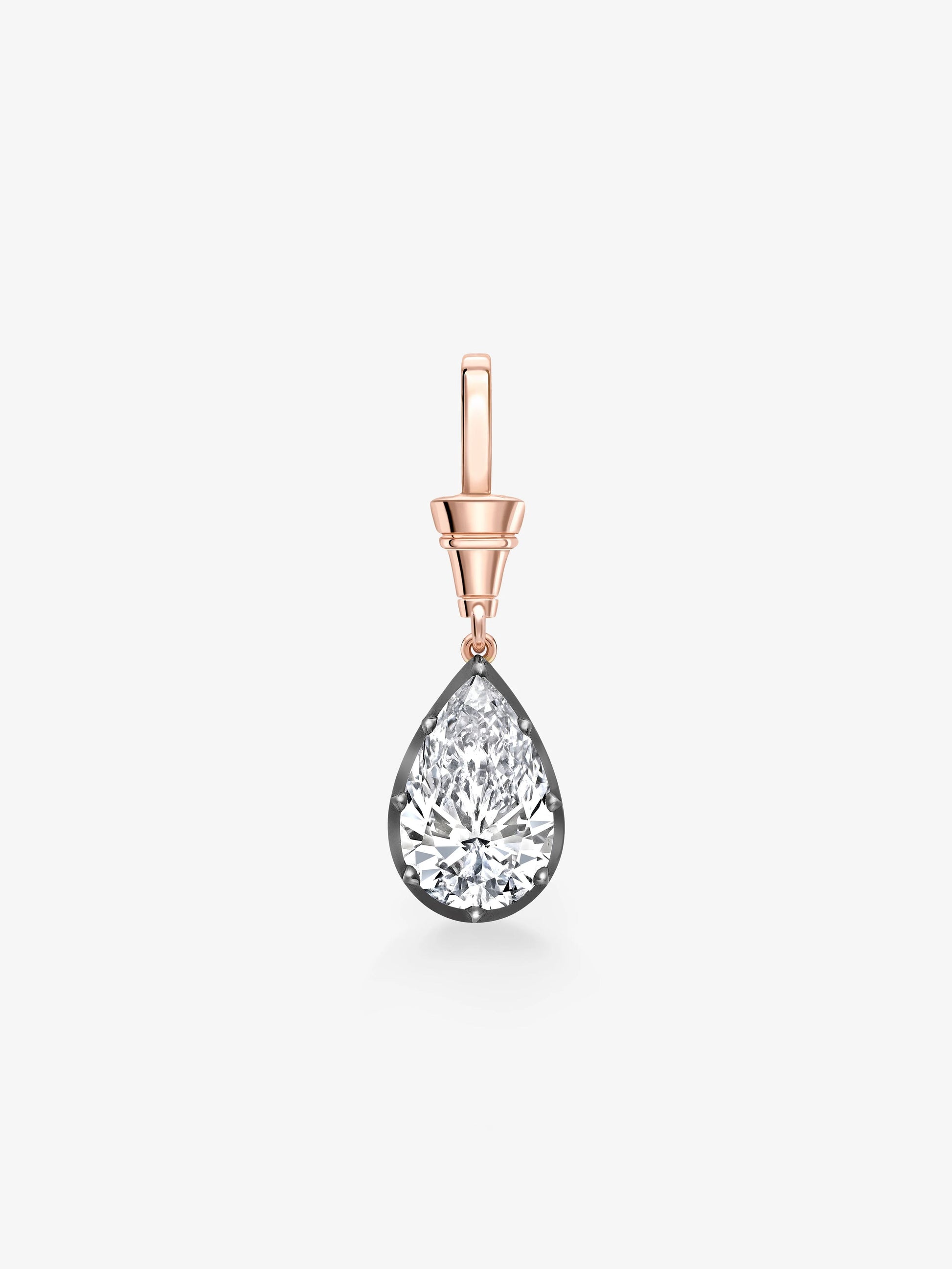 Ball n Chain 5.02ct Pear-Shaped Diamond Pendant View 1