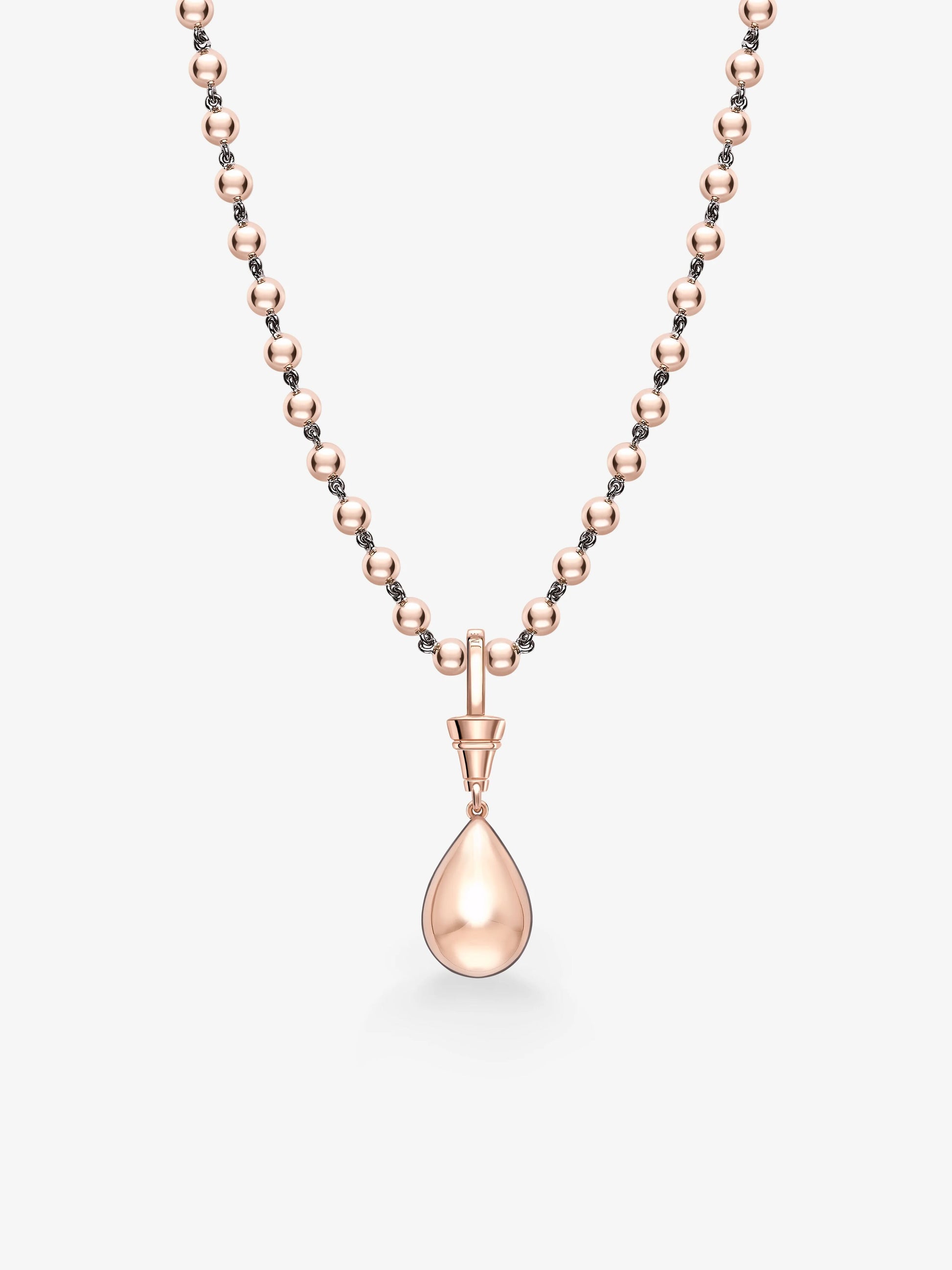 Ball n Chain 5.02ct Pear-Shaped Diamond Pendant View 2