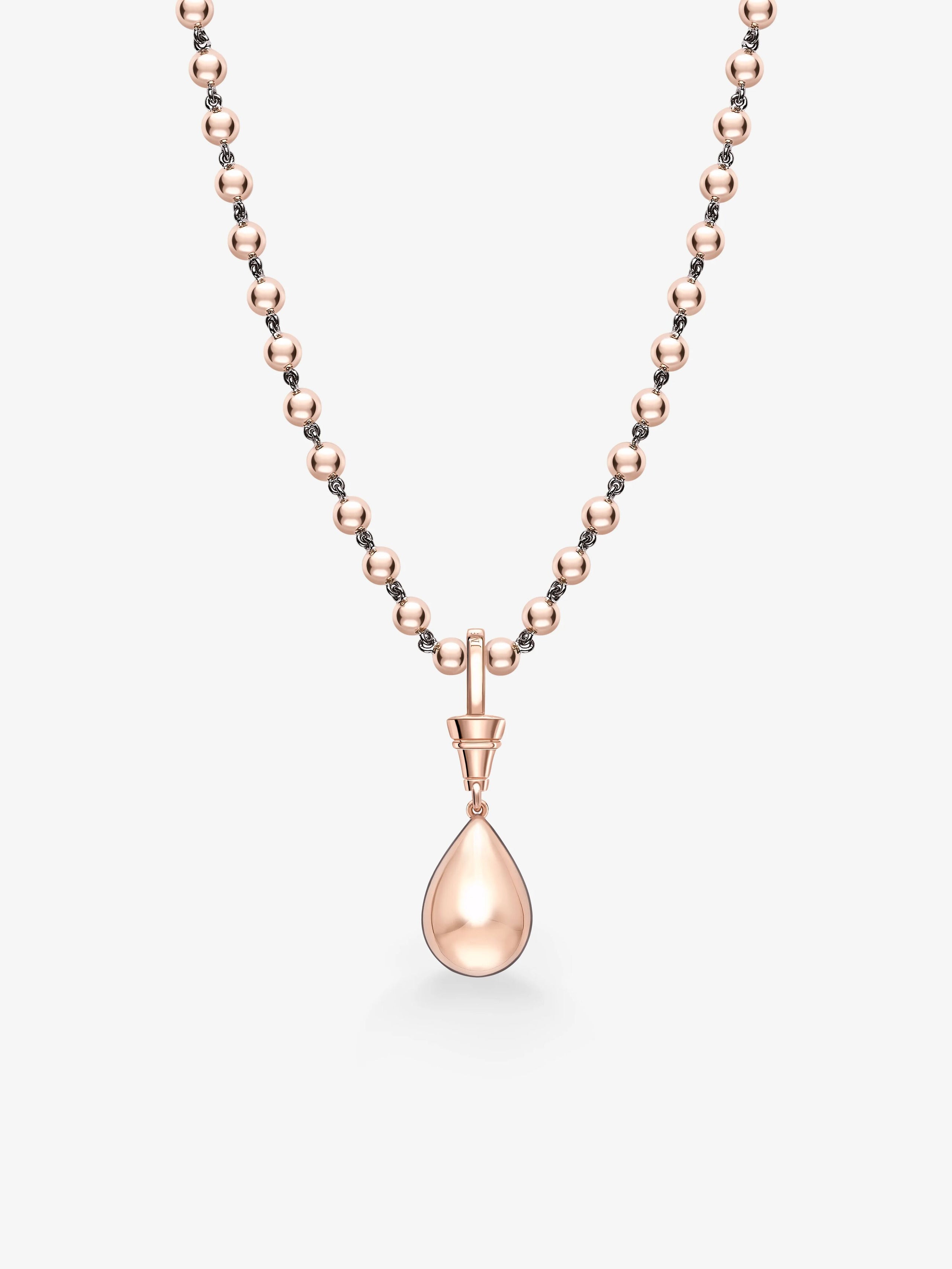 Ball n Chain 5.02ct Pear-Shaped Diamond Pendant View 2