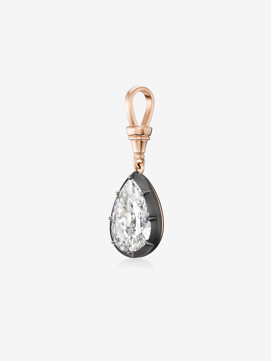 Ball n Chain 6.01ct Pear-Shaped Diamond Pendant View 4