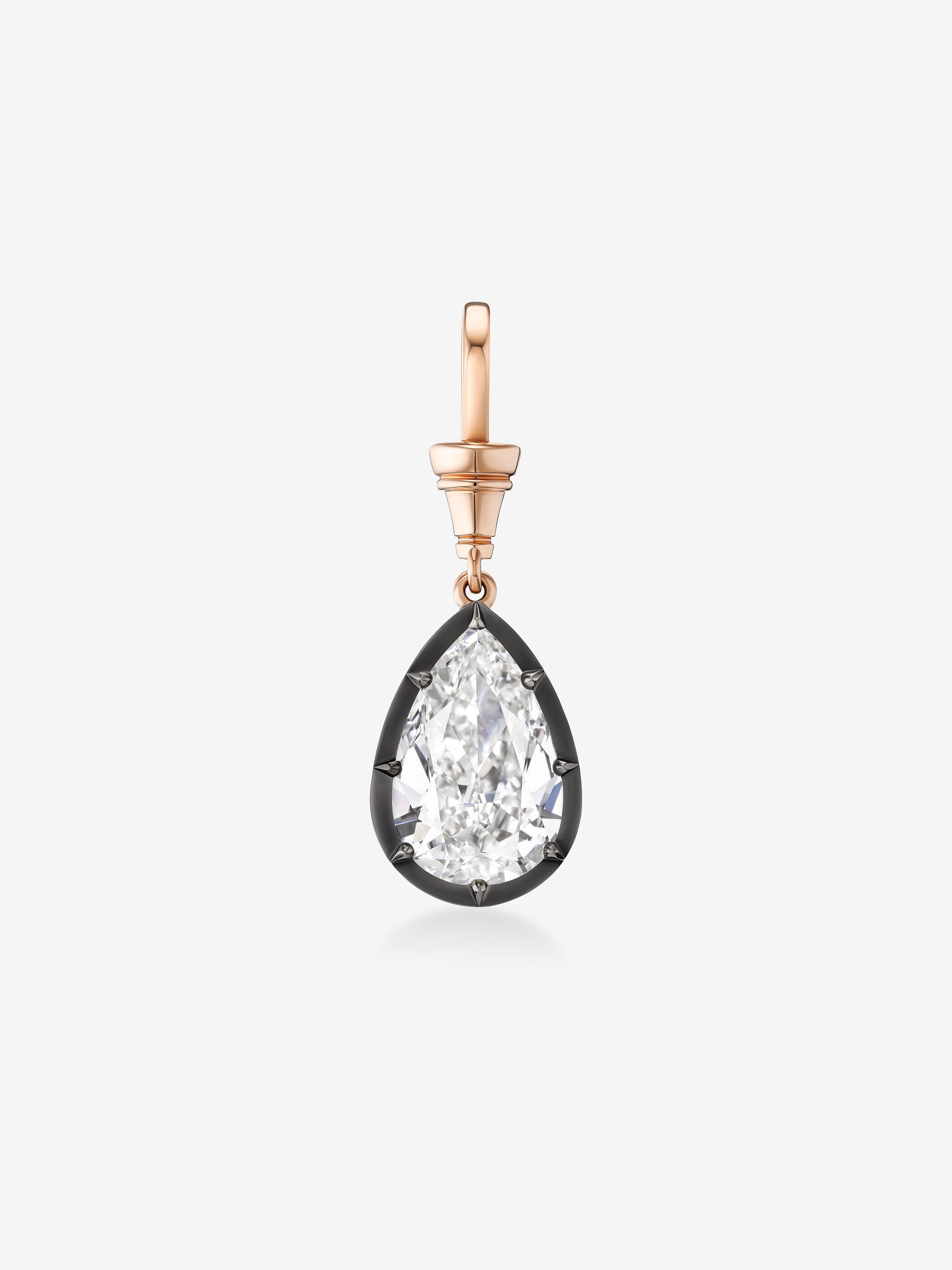 Ball n Chain 6.01ct Pear-Shaped Diamond Pendant View 1