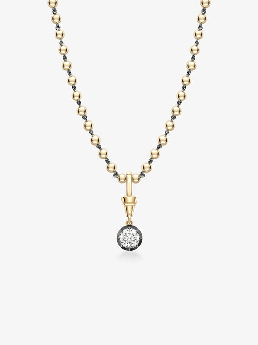 Ball n Chain 1.52ct Diamond Pendant View 2