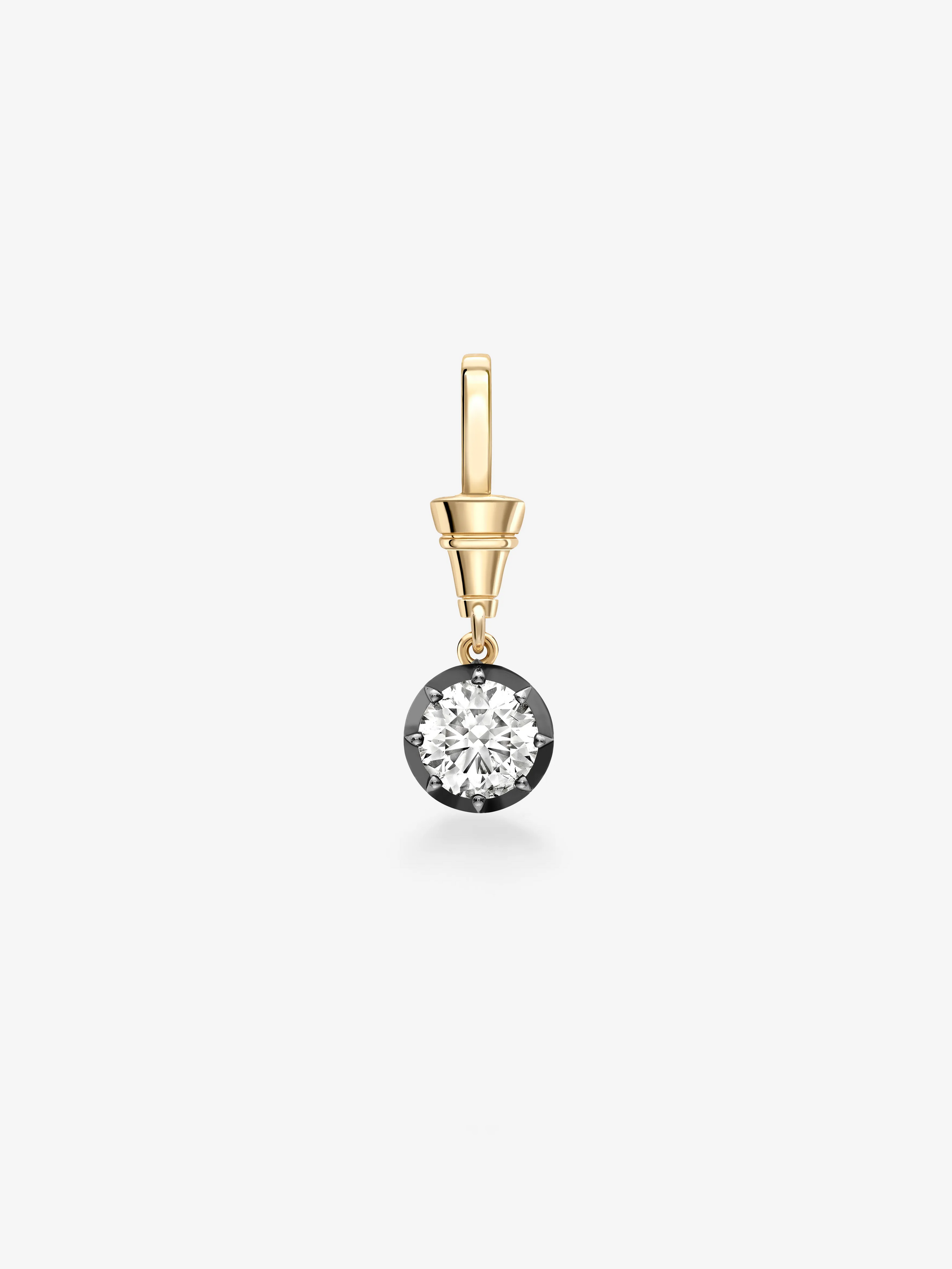 Ball n Chain 1.50ct Round Brilliant Cut Diamond Pendant View 1