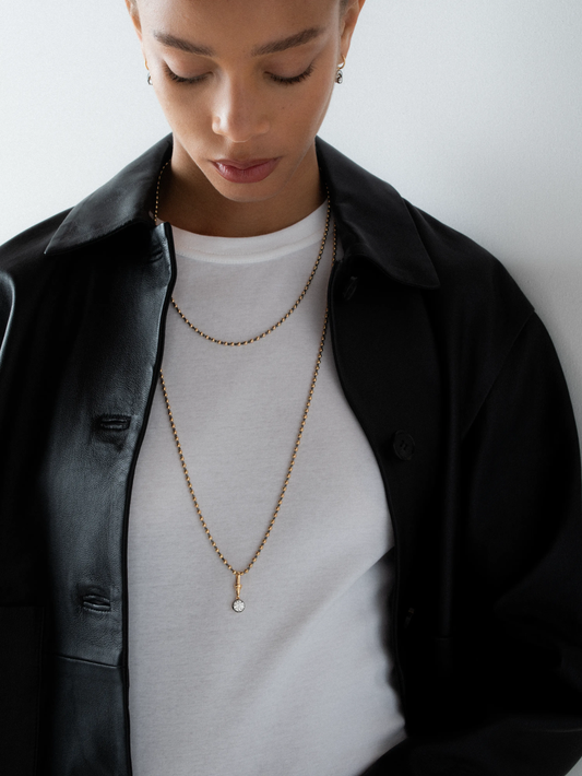 Ball n Chain 1.64ct Diamond Pendant View 3