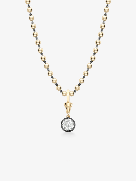 Ball n Chain 2.21ct Diamond Pendant View 2