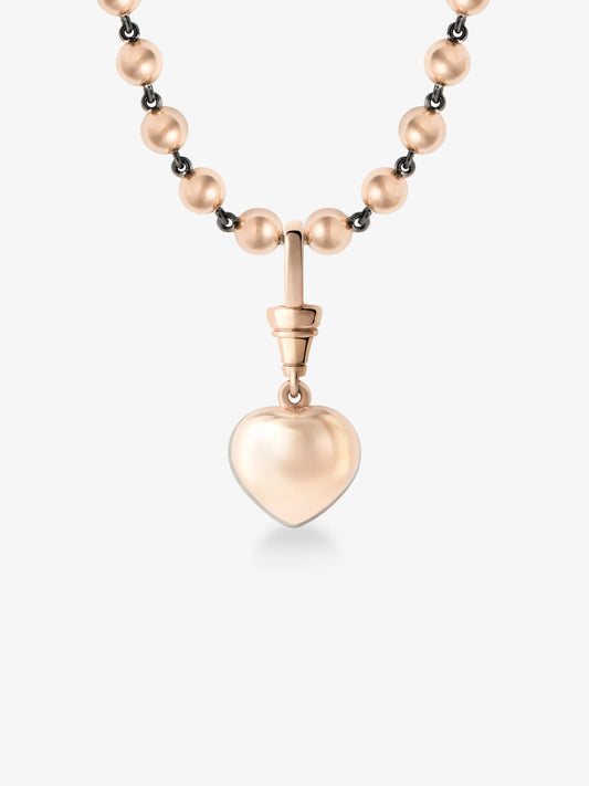 Ball n Chain 2.41ct Heart-Shaped Sapphire Pendant View 5