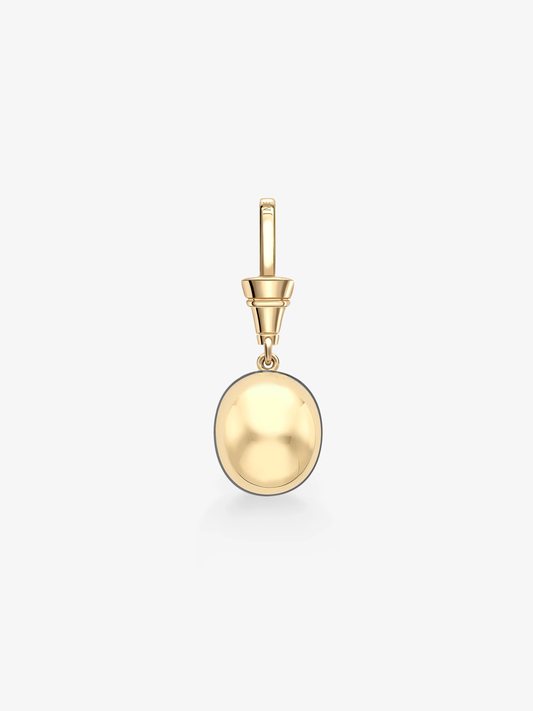 Ball n Chain 4.55ct Cushion Emerald Pendant View 4
